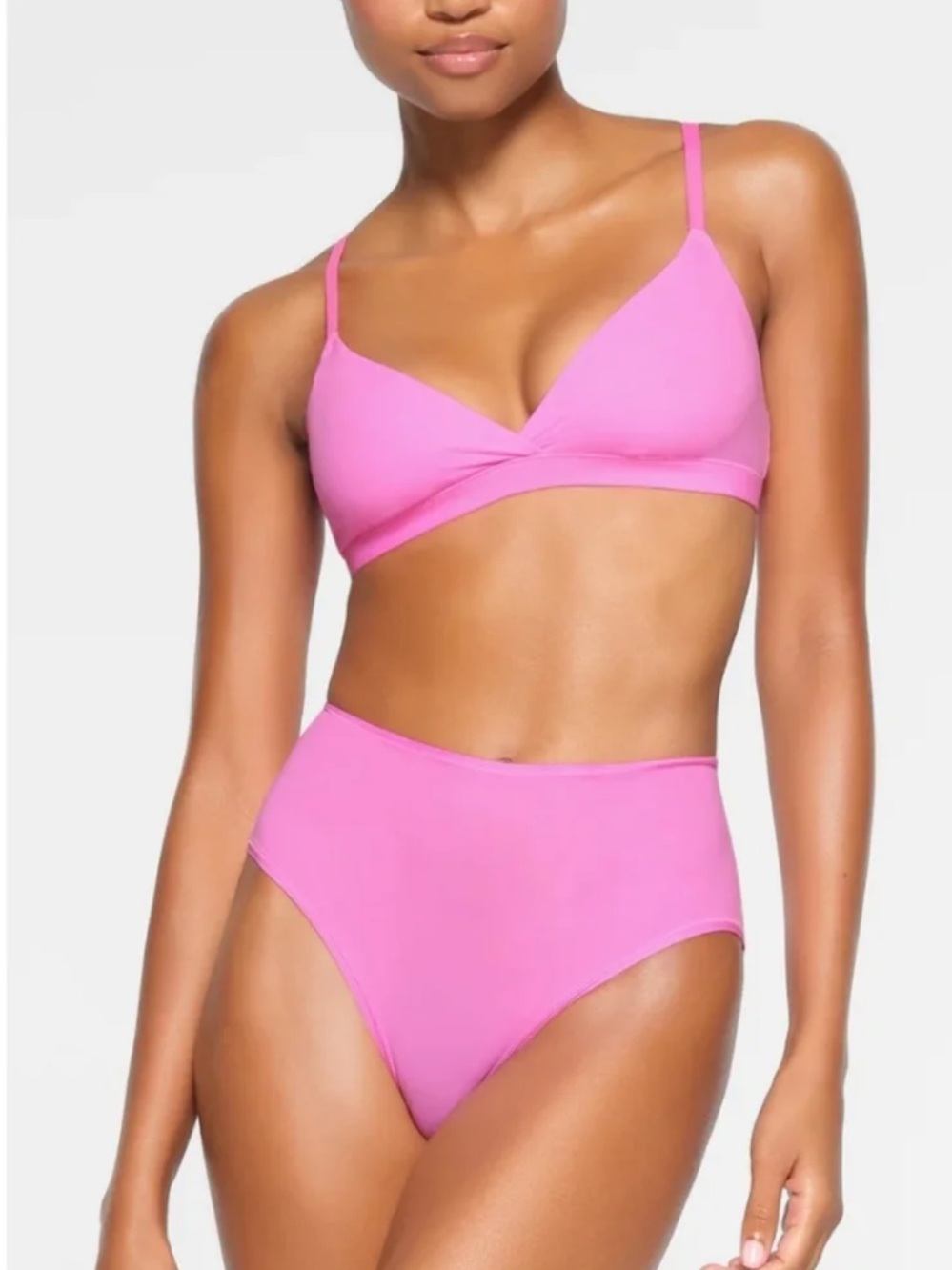 SKIMS FITS EVERYBODY Crossover Bralette Limited Edition Neon Orchid S